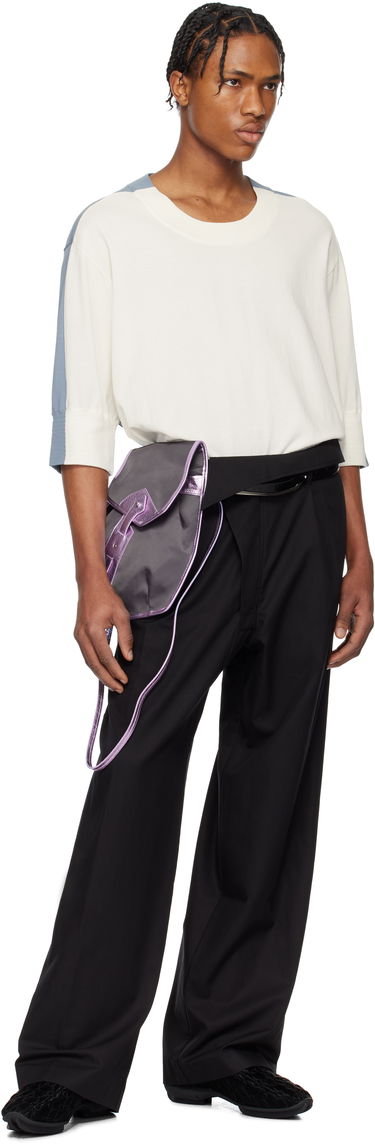 Панталони KIKO KOSTADINOV Kiko Kostadinov Navin Wide Leg Trousers Черно | KKSS25T01-177, 4