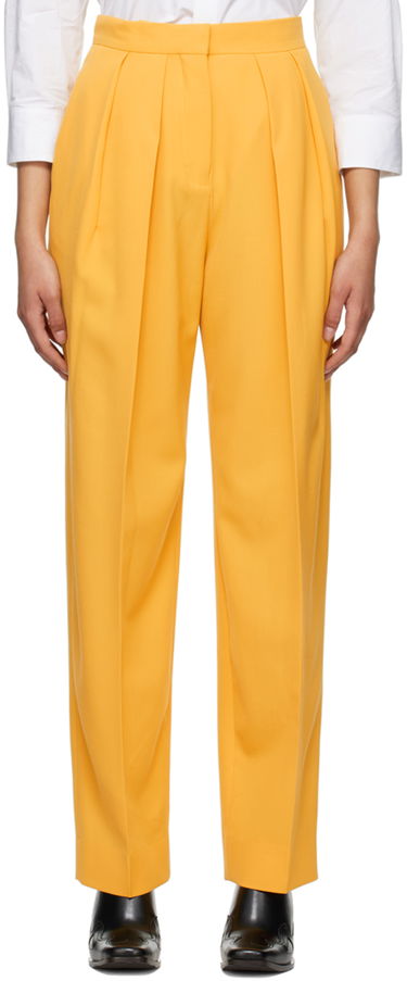 Панталони Stella McCartney Stella McCartney Pleated Trousers Жълто | 6400643AU701, 0