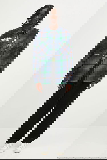 Риза AAPE by A Bathing Ape Main Long Sleeve Regular Fit Classic Collar Flannel Plaid Shirt Многоцветен | AAPSTM8504XXN, 5