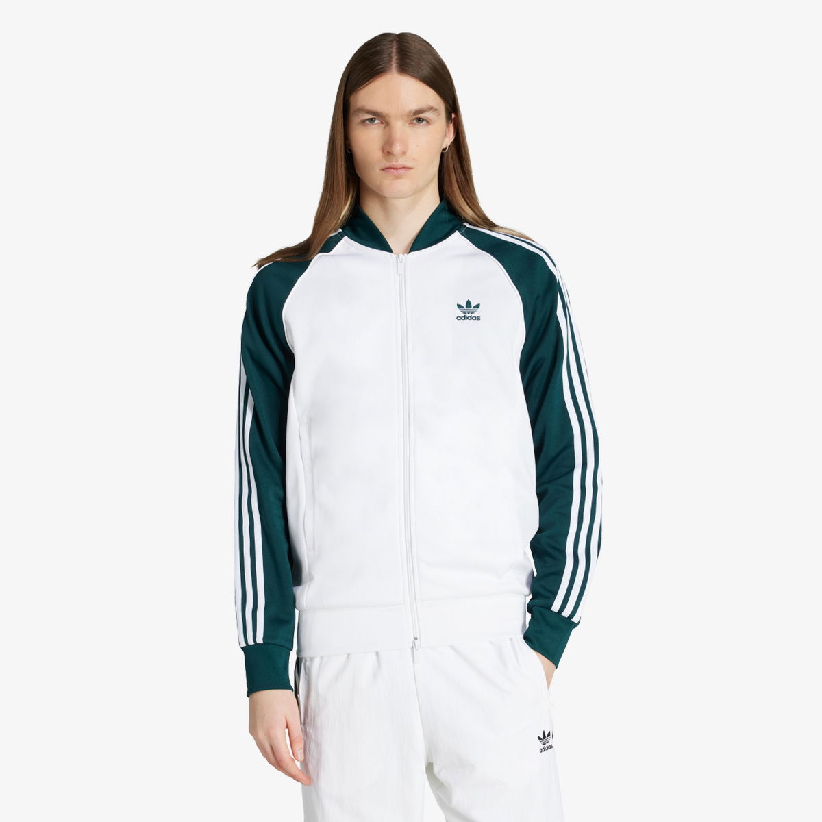 Яке adidas Performance Adicolor Classics SST Track Jacket Бяло | JY1293, 1
