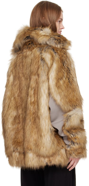 Яке Ottolinger Ottolinger Oversized Furry Multiline Jacket Кафяво | 109-701709-01, 2
