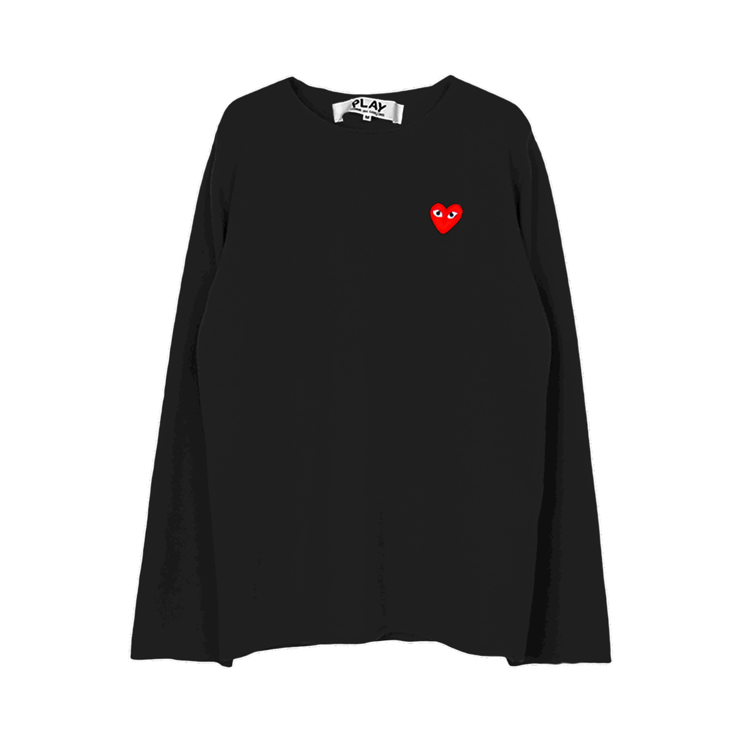 Пуловер Comme des Garçons PLAY Red Heart Crewneck Черно | AZ N068 051 1, 0