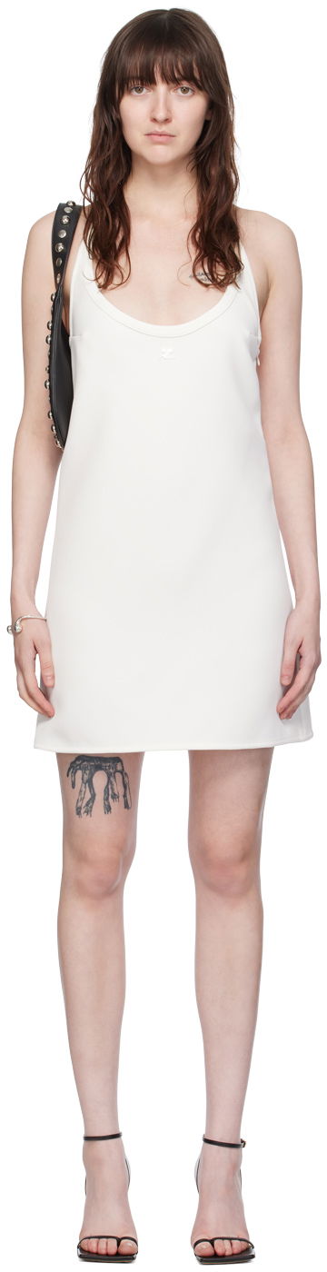 Pокля Courrèges Babydoll Minidress Бяло | 124CRO377PL0007, 0