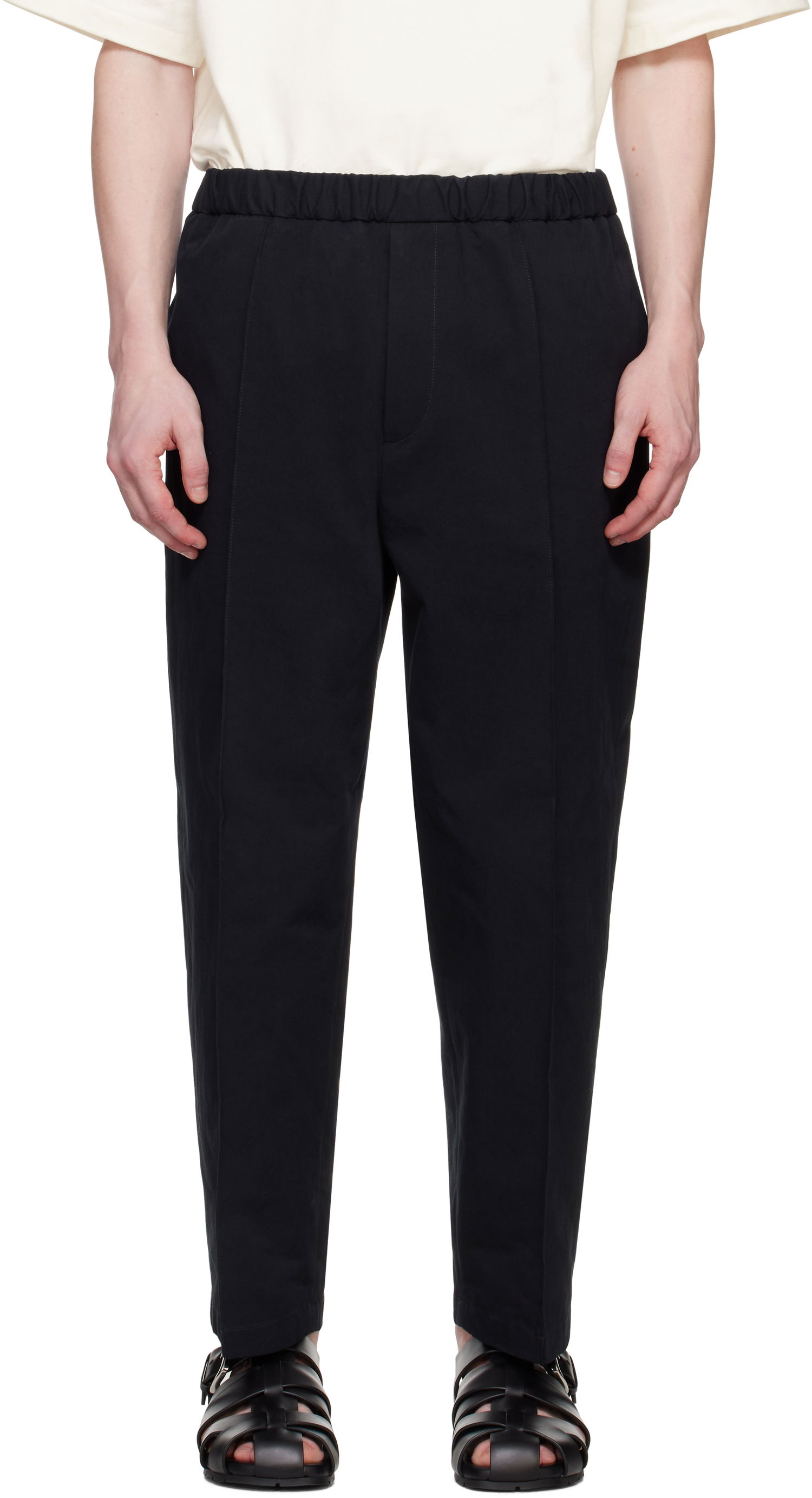 Панталони Jil Sander Jil Sander Tapered Trousers Черно | J21KA0012_J45286, 0