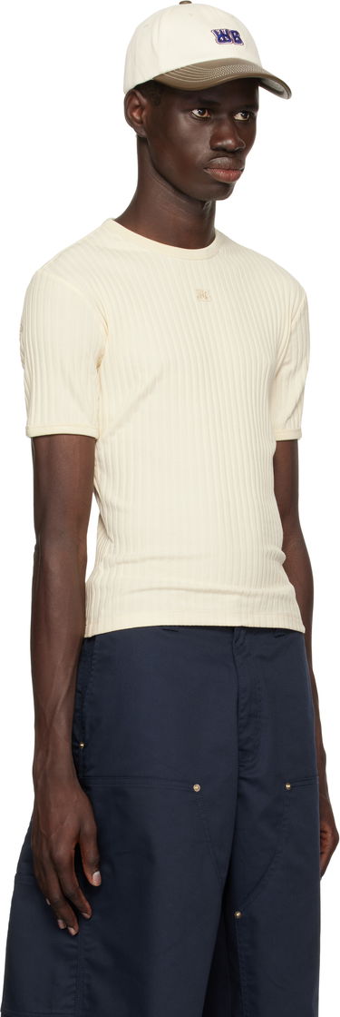 Тениска Wales Bonner Wales Bonner Movement T-Shirt Бежово | WS25JE39-JE23-099 RIB JERSEY, 1