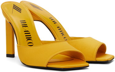 Грижа за обувките The Attico Attico Kaia Satin Heeled Mules Жълто | 231WS228 V015, 3