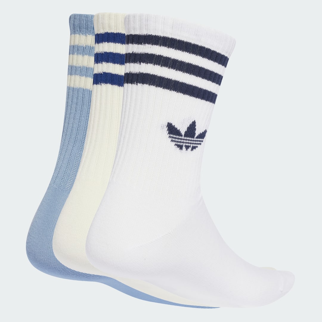 Чорапи adidas Performance 3-Stripes Crew Socks - 3 Pairs Бяло | JV7406, 0