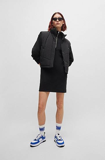 Пуловер BOSS HUGO Zip-Neck Terry Dress Черно | 50520105, 1