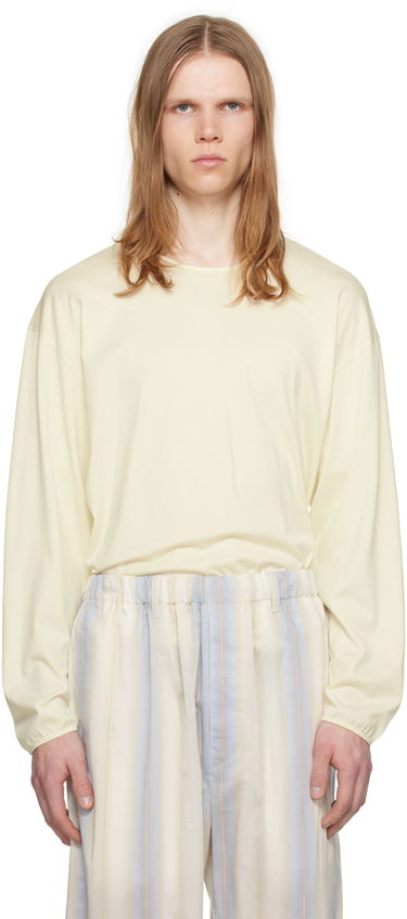 Тениска LEMAIRE Relaxed Long Sleeve T-Shirt Жълто | TO1182 LJ1018, 0