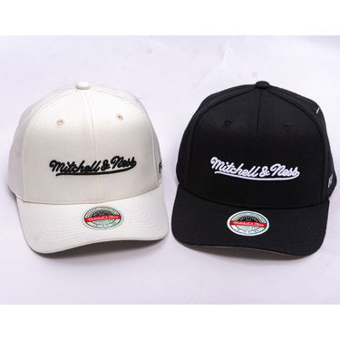 Шапка с козирка Mitchell & Ness Mitchell & Ness Branded Script Stretch Cap Черно | HC12184-MNNBLCK, 3