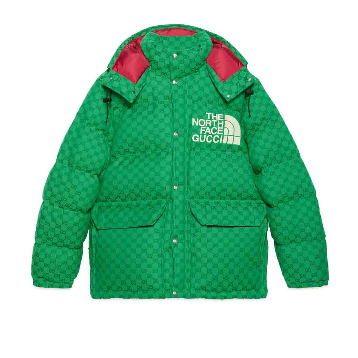 Яке Gucci The North Face x Down Jacket Зелено | 670766 Z8APX 3421, 0
