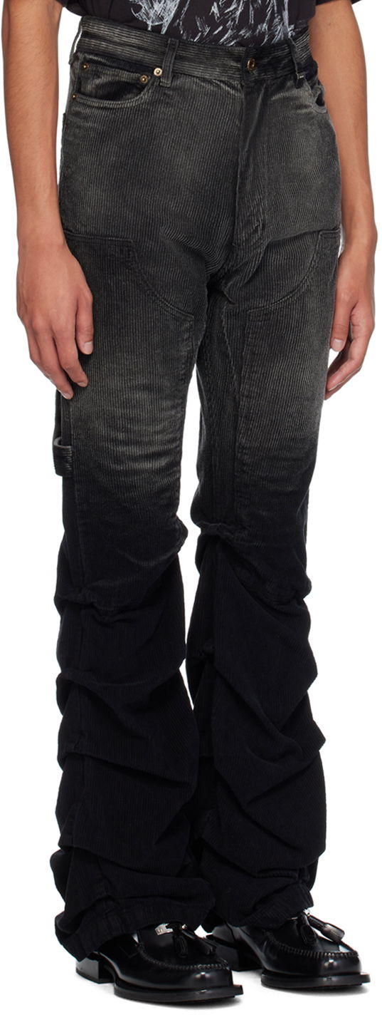 Карго панталони We11done We11done Washed Wrinkled Corduroy Pants Черно | WD-PT2-24-237-M-BK, 1