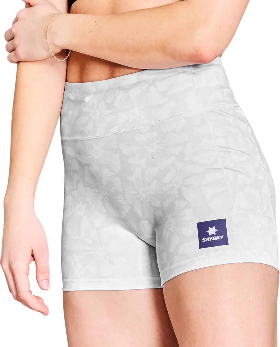 Къси панталони Saysky Saysky Flower Combat+ Short Tights 4" Бяло | nwrst31c-1030, 0