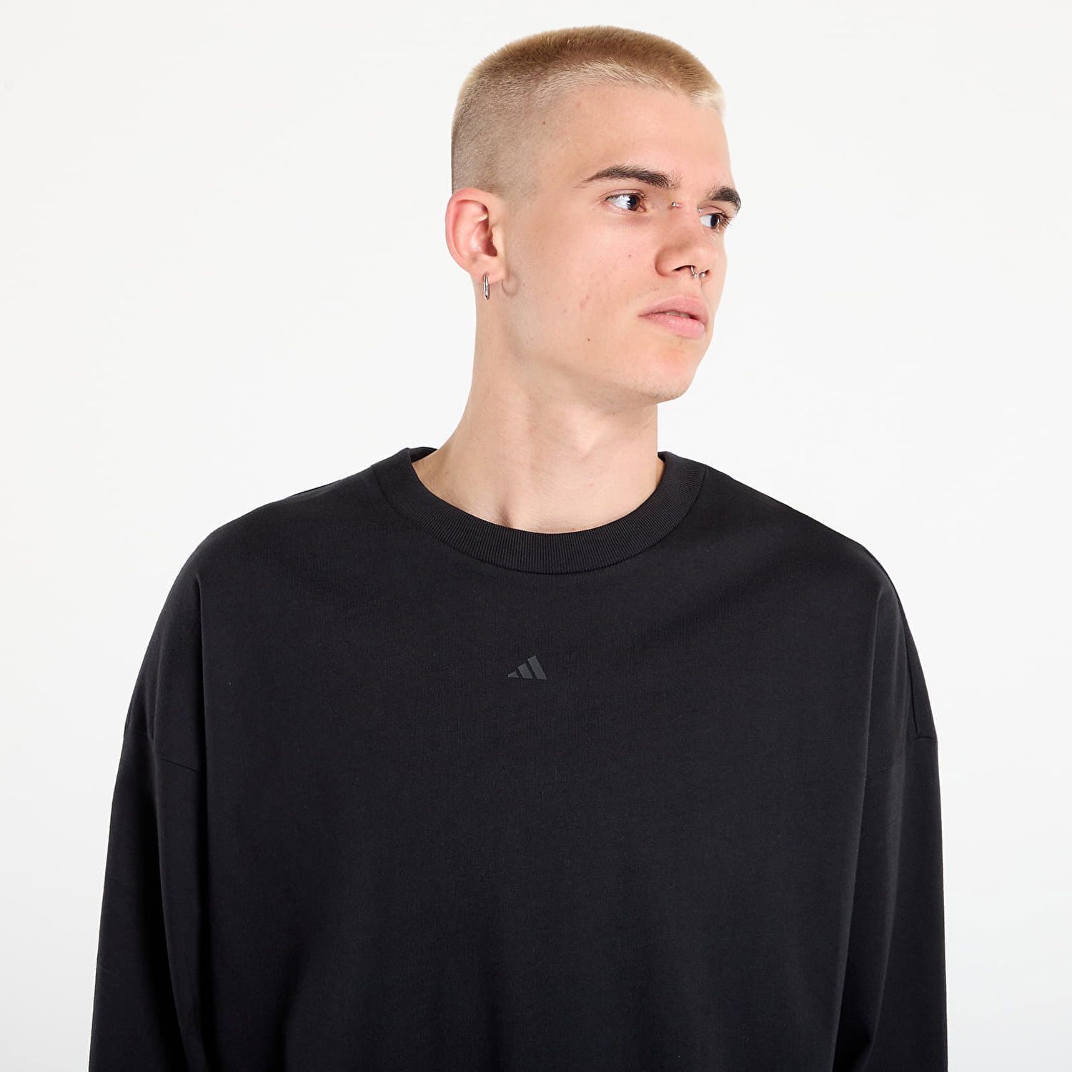 Тениска adidas Performance Basketball Long Sleeve T-Shirt Черно | JX5580, 1