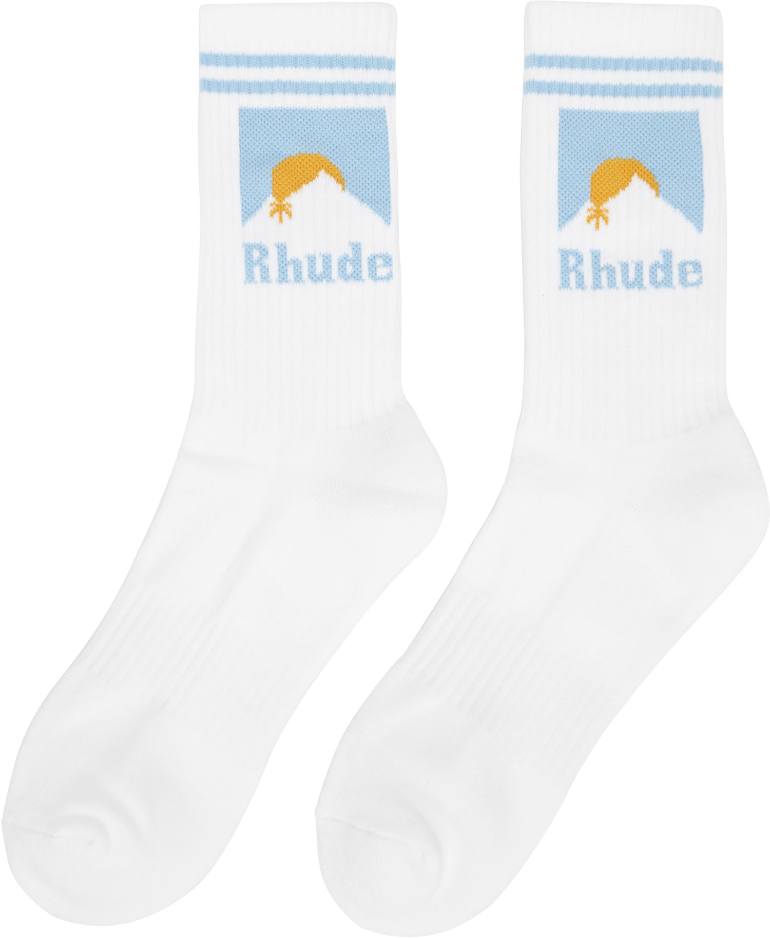 Чорапи Rhude Rhude Moonlight Socks Бяло | RHSS25SO02227, 1