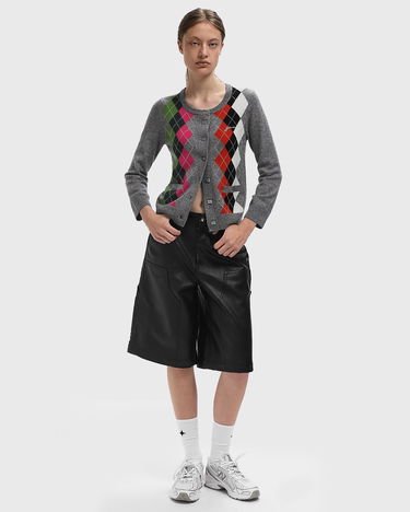 Пуловер GANNI GANNI Argyle Cashmere & Wool Cardigan Сиво | K2512-921, 2