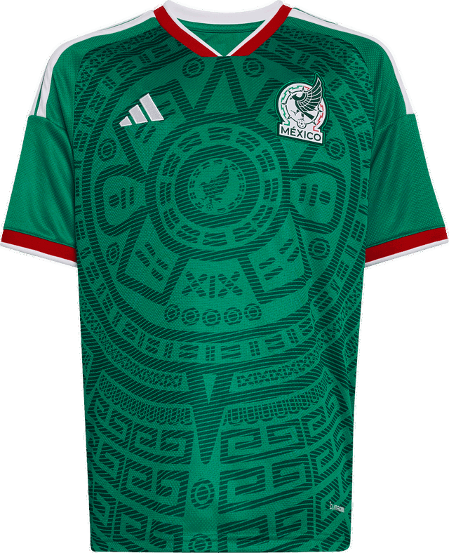 Mexico Home 2026 Kids Aztec Calendar Football Jersey