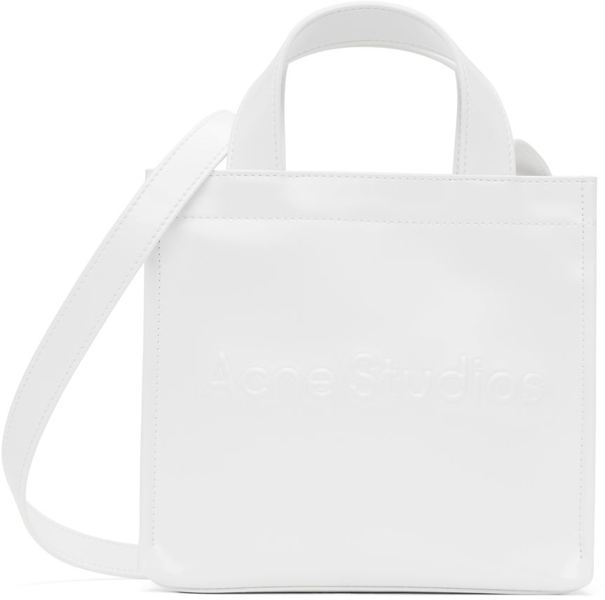 Голяма пазарска чанта Acne Studios Mini Shopper Tote Bag Бяло | C10159-, 0