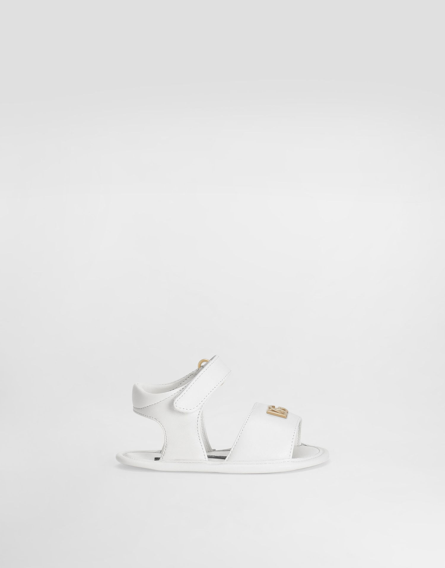 Аксесоари Dolce & Gabbana Dolce & Gabbana Lambskin Nappa Sandals with DG Logo Бяло | DK0157AB79380001, 0