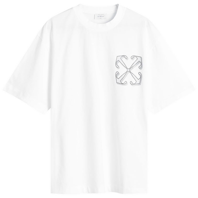 Тениска Off-White Dragon Skate T-Shirt Бяло | OMAA120F24JER00D0184