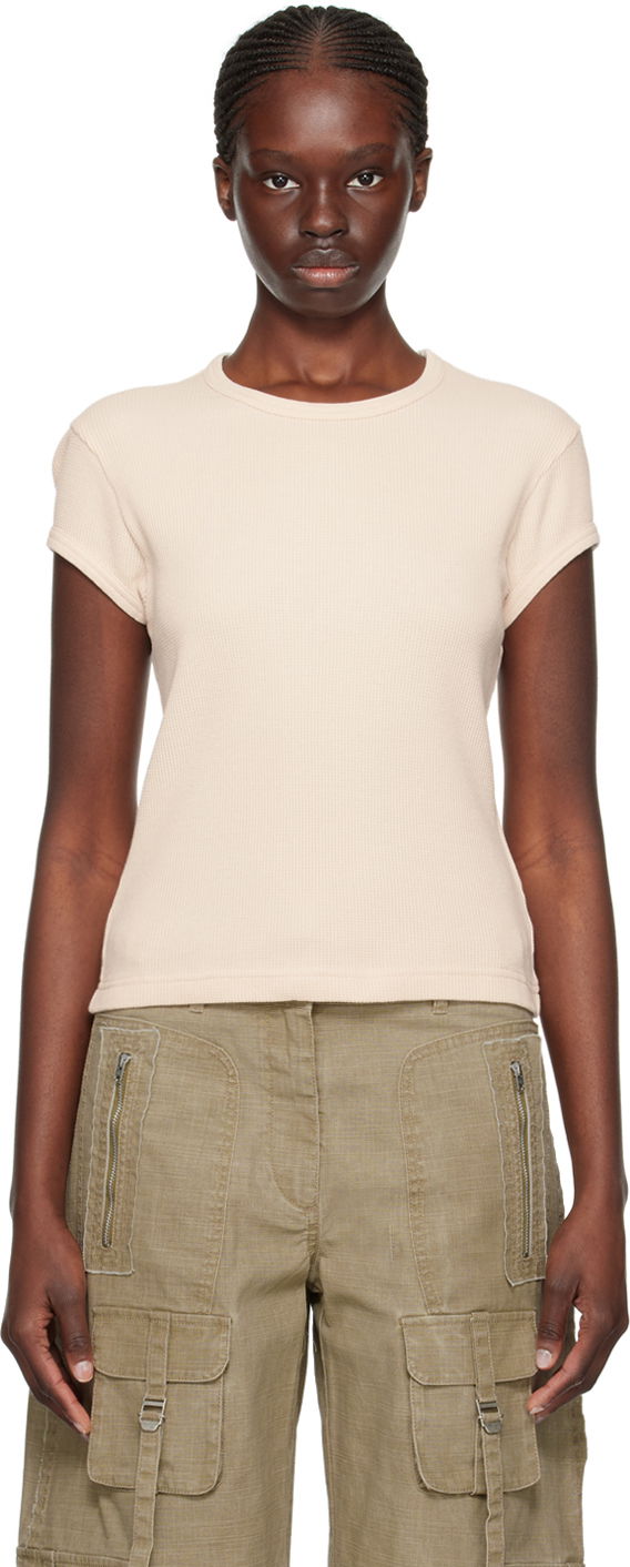 Тениска Acne Studios Patch T-Shirt Бежово | CL0266-