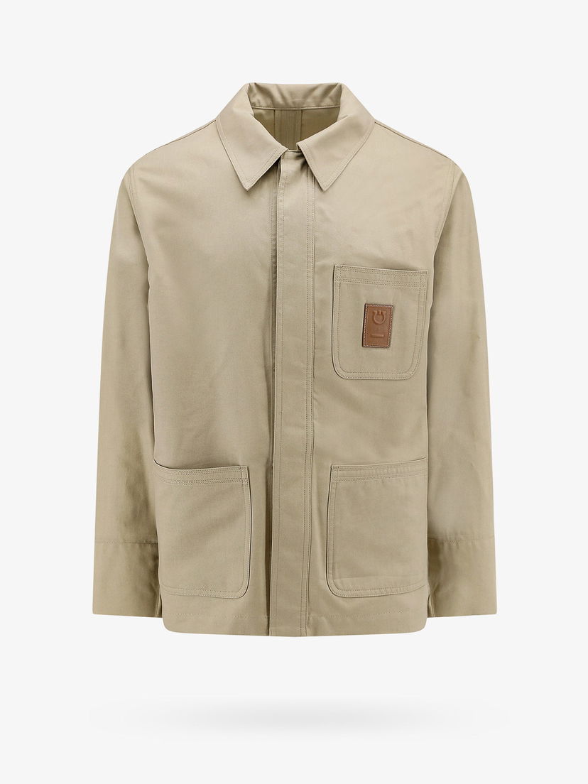 Яке FERRAGAMO Casual Jacket Бежово | 143832771558SAND