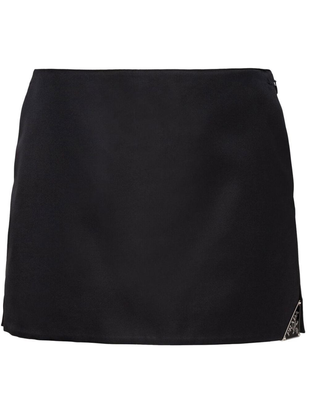 Пола Prada Triangle Logo Mini Skirt Черно | 21H939S2311WQ8, 0