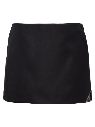 Пола Prada Triangle Logo Mini Skirt Черно | 21H939S2311WQ8