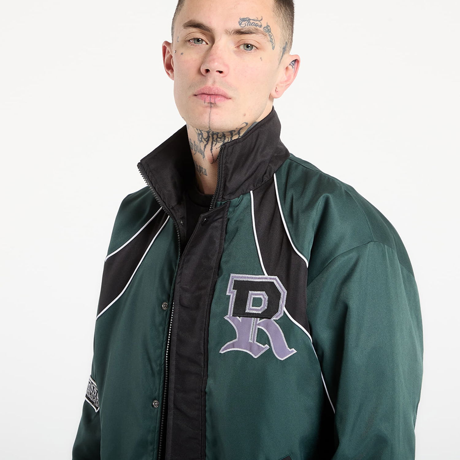 Яке бомбър RIPNDIP Athletics Race Jacket Зелено | RNDHOL25104, 1