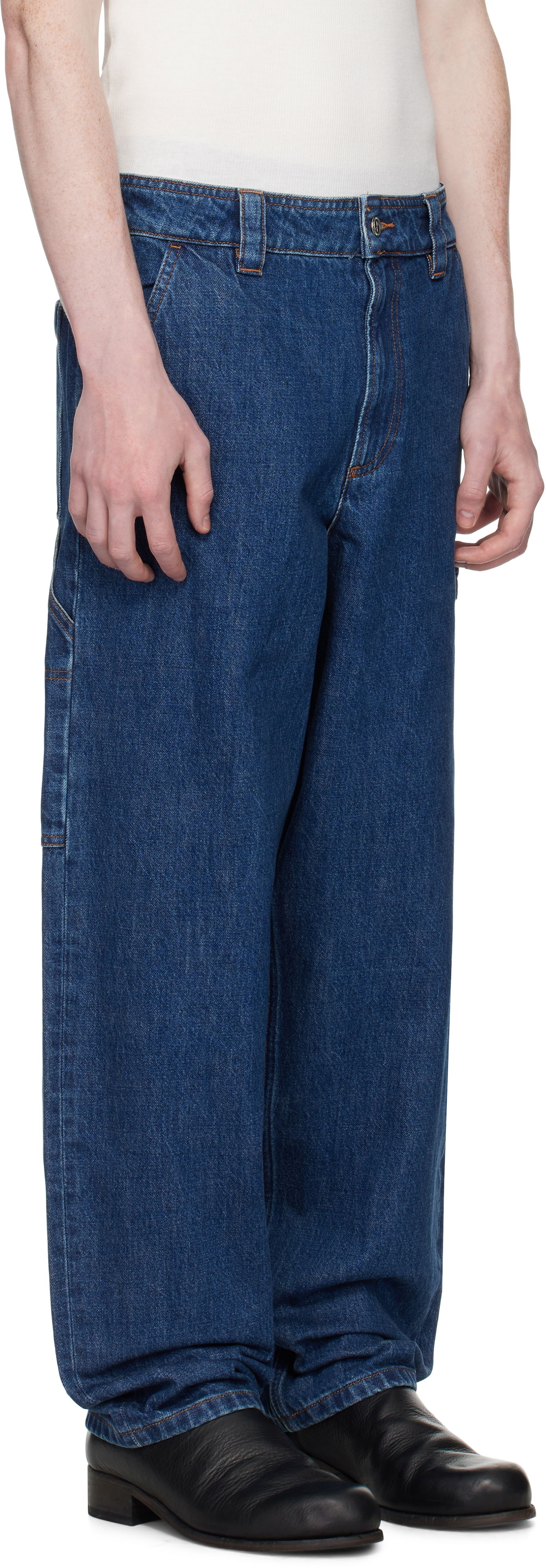 Дънки A.P.C. A.P.C. Fergus Loose Fit Jeans Синьо | COHJK-M08500, 1