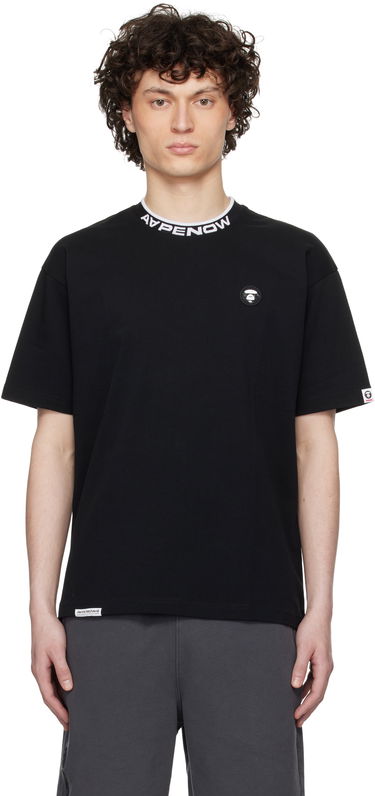 Тениска AAPE by A Bathing Ape AAPE by A Bathing Ape 'AAPE Now' Moonface Logo T-Shirt Черно | AAPTEM1604XXNBKX, 0