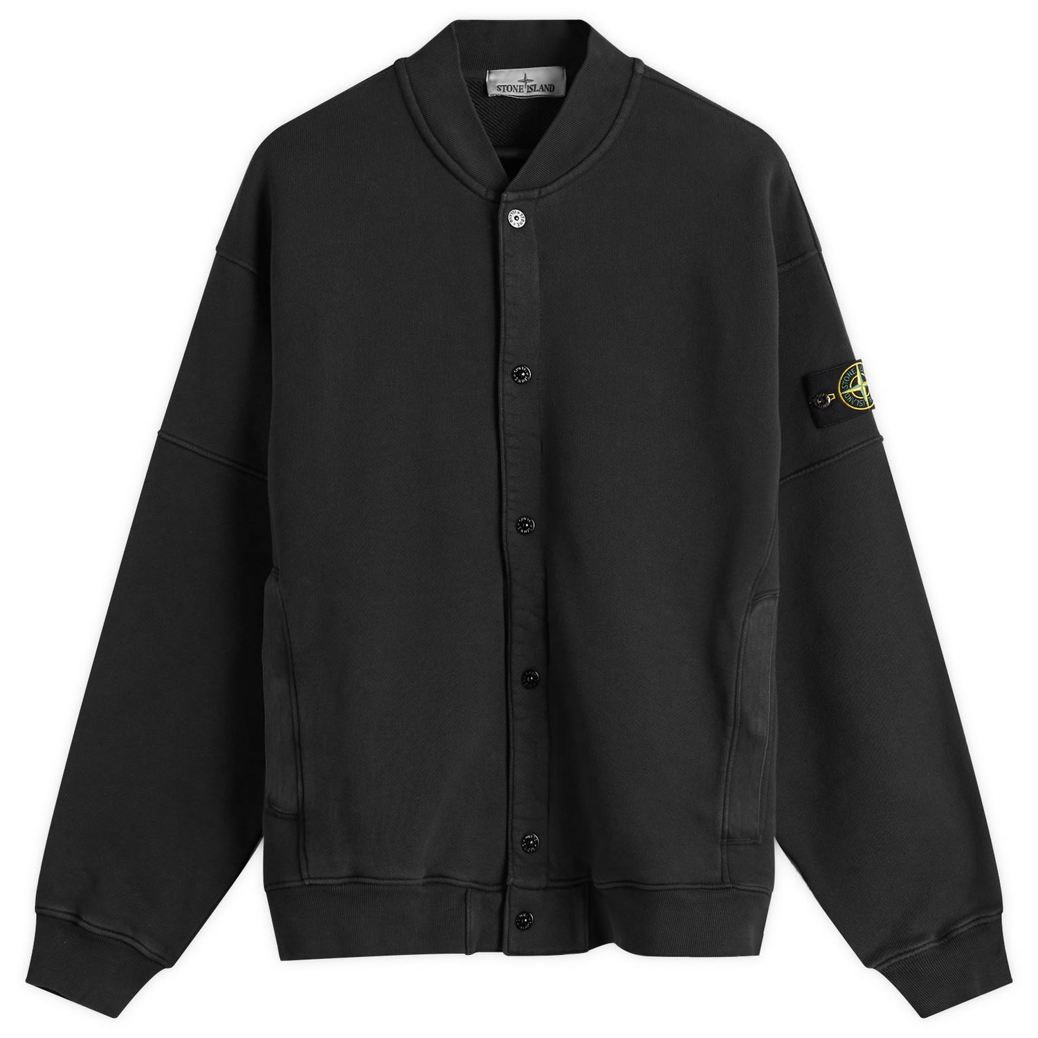 Суитчър Stone Island Old Effect Fleece Bomber Jacket, Size Large Черно | K1S156100034-V0129, 0