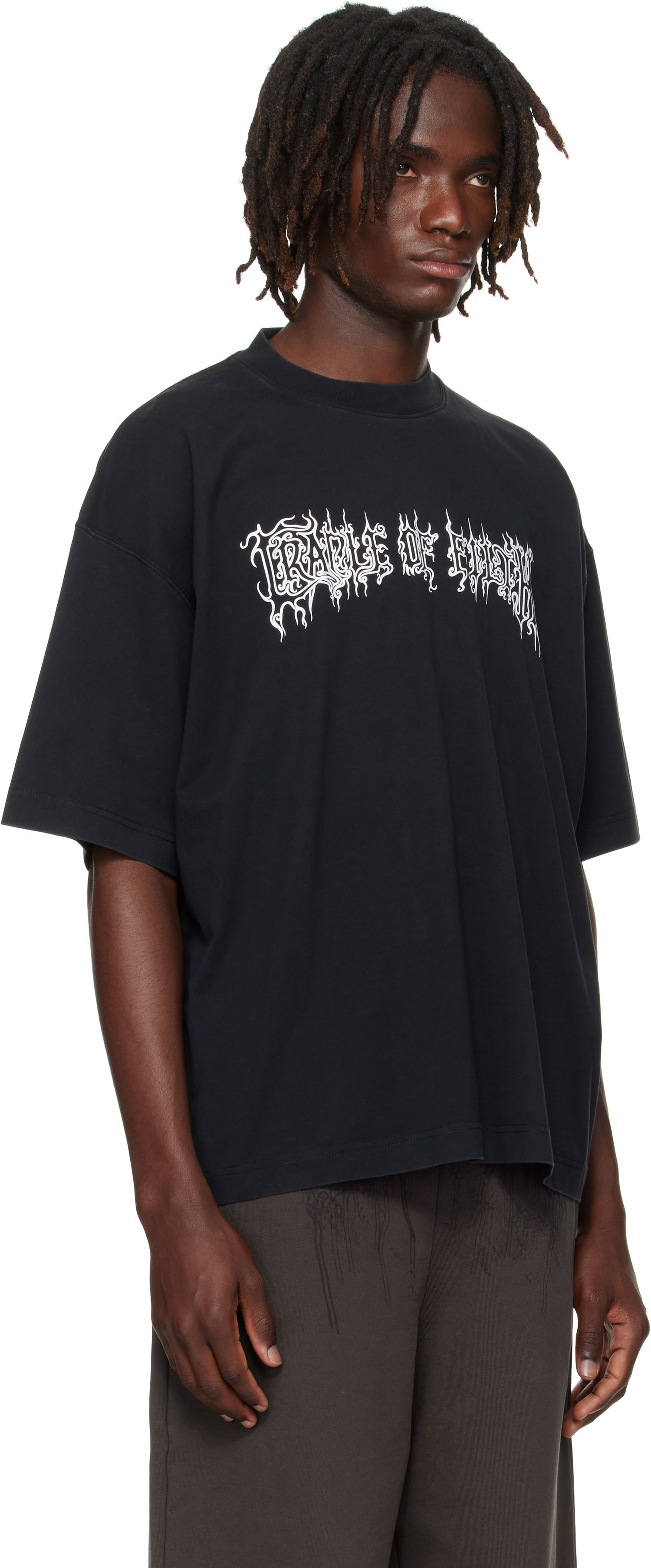 Тениска VETEMENTS Vetements Cradle of Filth Logo Regular Fit T-Shirt Черно | UCF76TR100B, 1