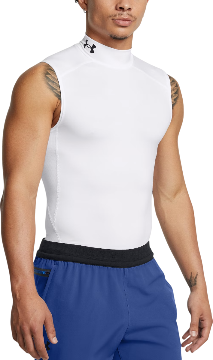 Потник Under Armour Compression Mock Sleeveless Tank Top Бяло | 1361521-100