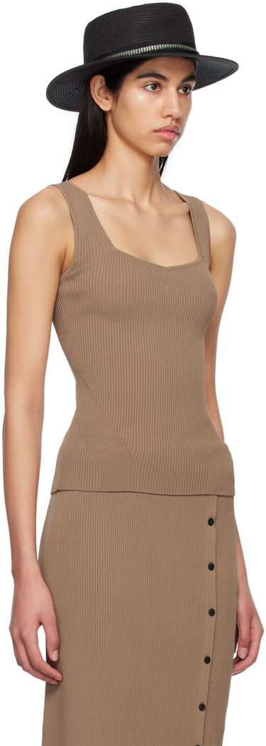 Потник rag & bone Rag & Bone Asher Rib Knit Tank Top Кафяво | WAS23S035YL35, 1