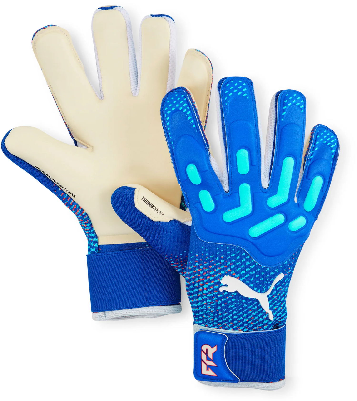 Ръкавици Puma FUTURE Pro Hybrid Goalkeeper Gloves with THUMBWRAP and 4MM DUO SUPERSOFT LATEX Синьо | 041924-04, 0