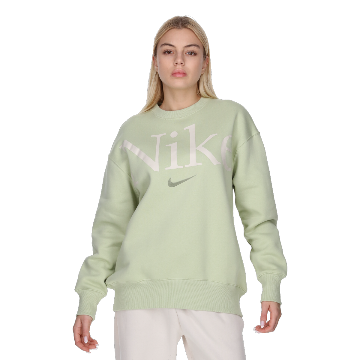 Суитчър Nike Sportswear Phoenix Fleece Sweatshirt Зелено | FN3654-371, 0