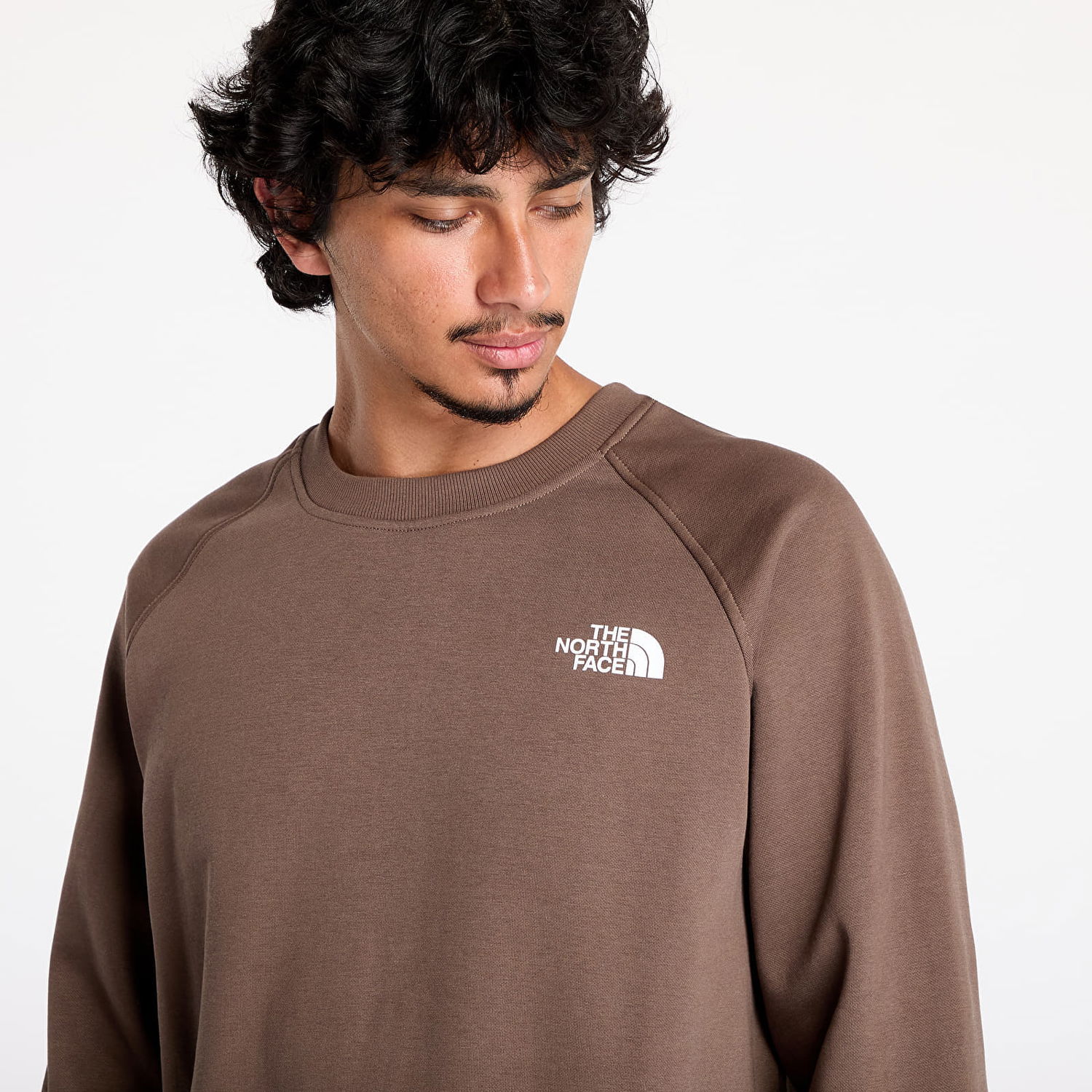 Суитчър The North Face Raglan Box Nse Crew Smokey Brown Кафяво | NF0A89FA1OI1, 1
