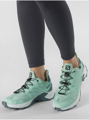 Кецове и обувки Salomon Supercross GTX W Зелено | L41456600, 7
