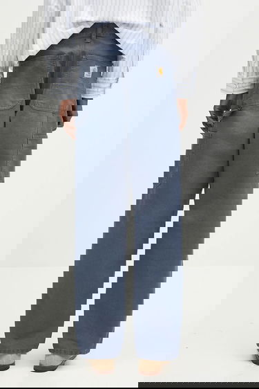 Панталони Carhartt WIP Double Knee Pant Синьо | I034796.2OT4O, 2