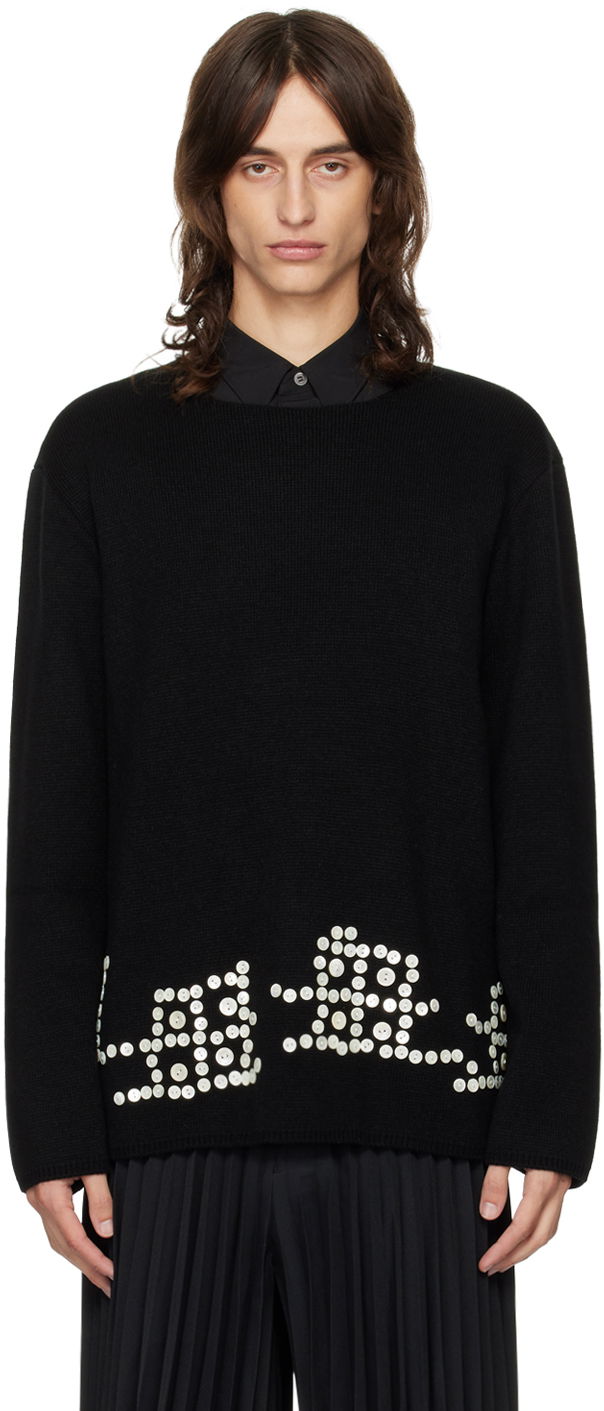 Пуловер Comme des Garçons Homme Plus Black Buttons Sweater Черно | PN-N004-051, 0