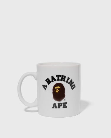 Домашен декор BAPE A BATHING APE College Pottery Mug White Universal Бяло | 001KAK801016M WHT, 3