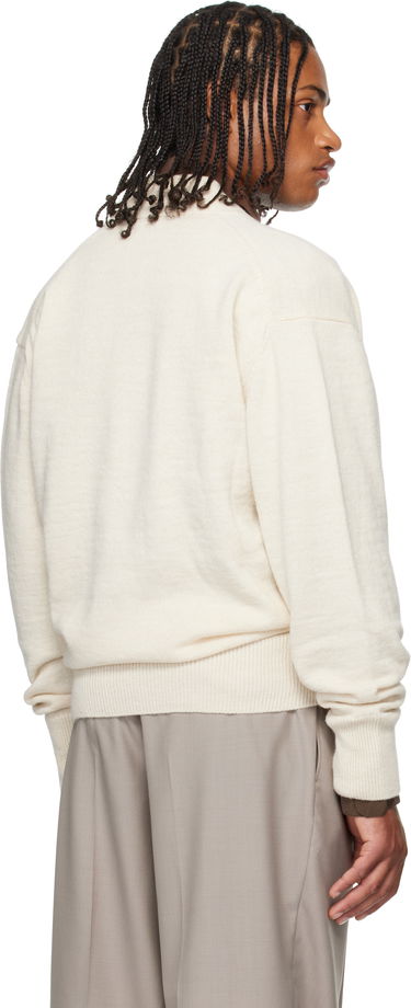 Пуловер LEMAIRE Lemaire Wrap Cardigan Бяло | TO1476 LK1028, 2