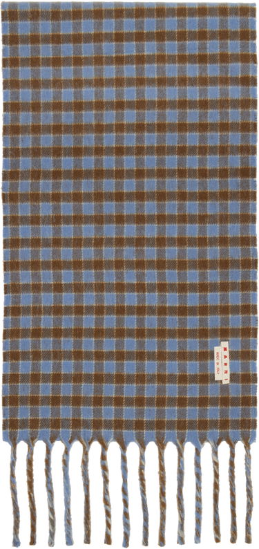 Шал Marni Double Check Logo Wool Mohair Scarf Многоцветен | SCMC0140Y0 UAW052, 3