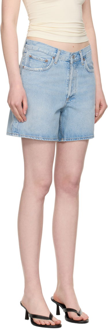 Къси панталони AGOLDE AGOLDE V-Waist Denim Shorts Синьо | A225-1535, 1