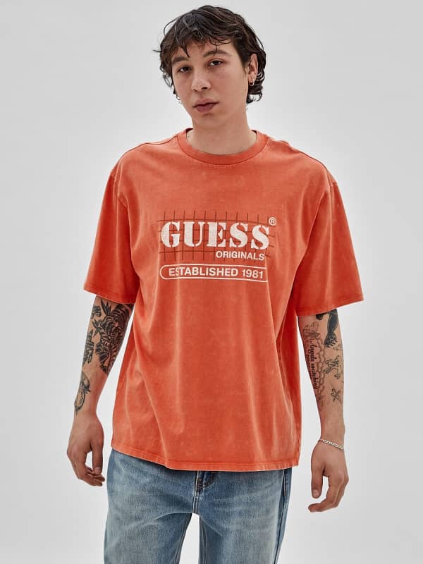 Тениска GUESS T-Shirt Оранжево
 | M3GI31K9XF3, 0