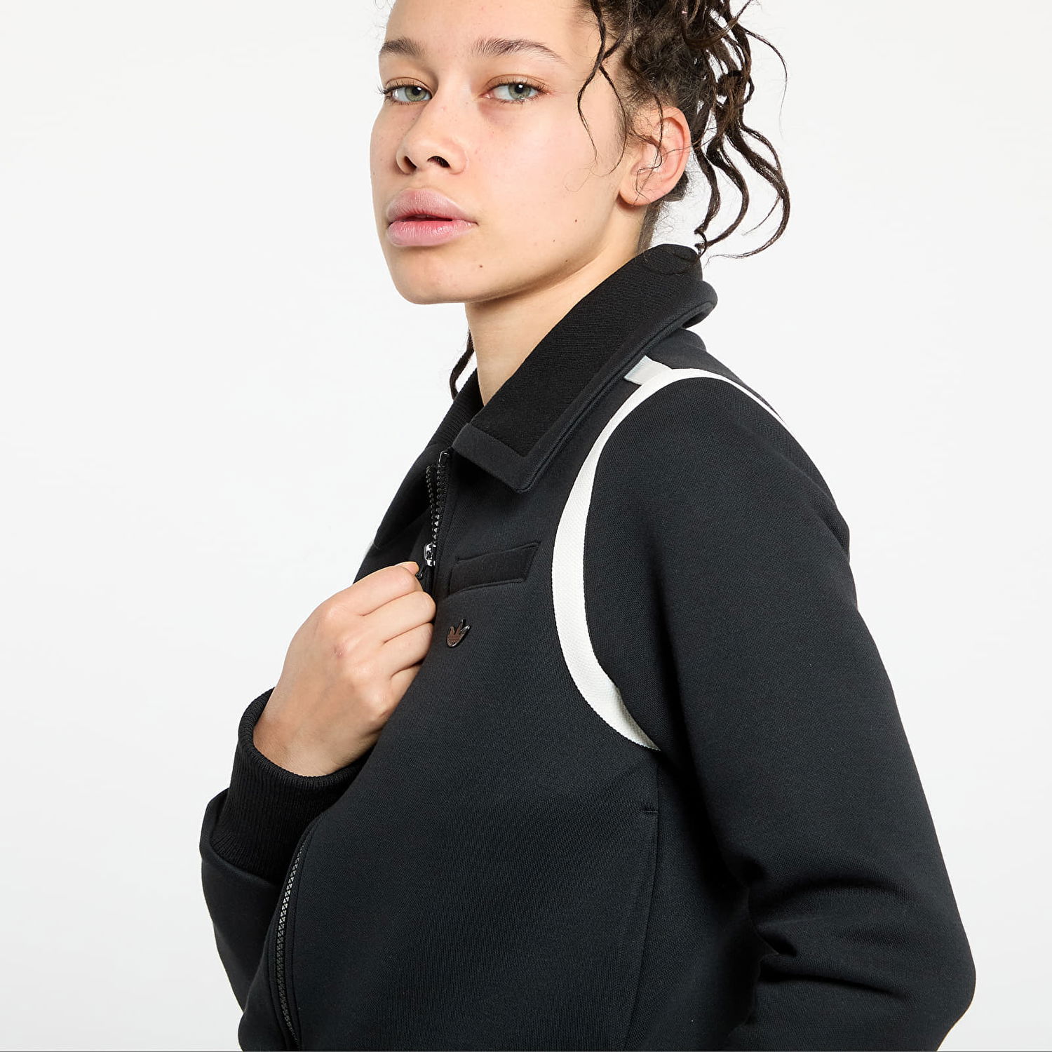 Яке бомбър adidas Originals Premium Collared Track Jacket Черно | JD5470, 1