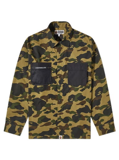 Риза BAPE 1st Camo Outdoor Detail Pocket Relaxed Fit Shi Green Зелено | 001SHI801004M-GRN