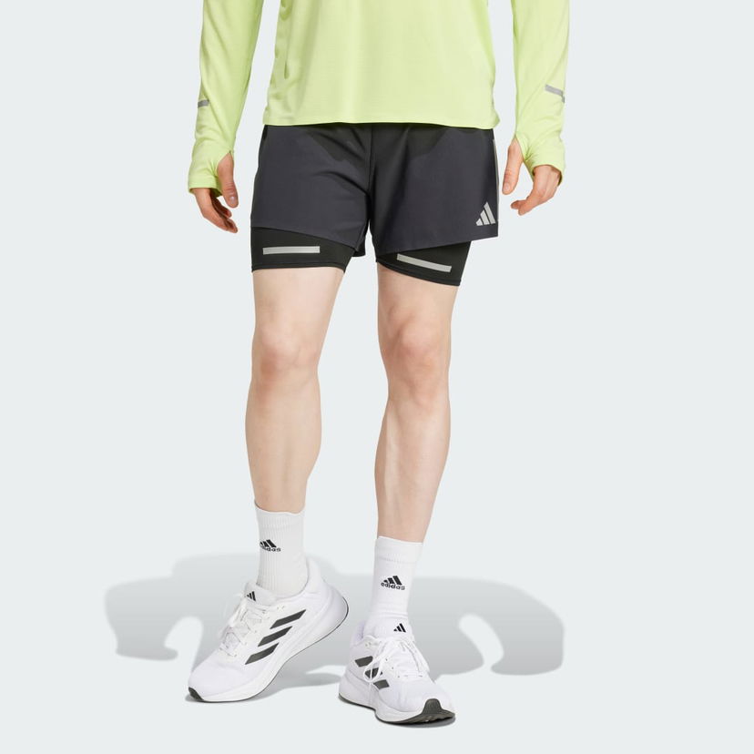 Къси панталони adidas Performance Ultimate Running Reflective 2-in-1 Shorts Черно | JD7800