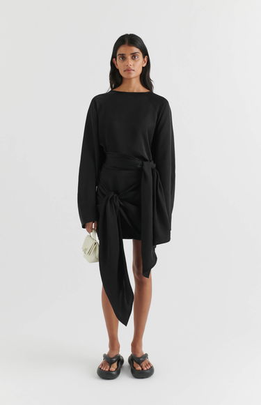 Пола AXEL ARIGATO Dione Tie-Front Skirt Черно | A2124001, 7